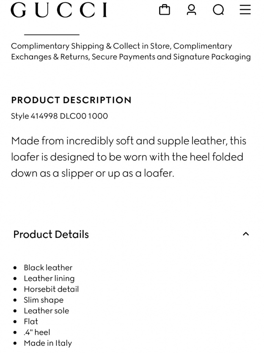 Gucci Black Leather Women’s Horsebit Loafers - Picture 16 of 16